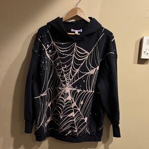 Black Spider Web Sweatshirt